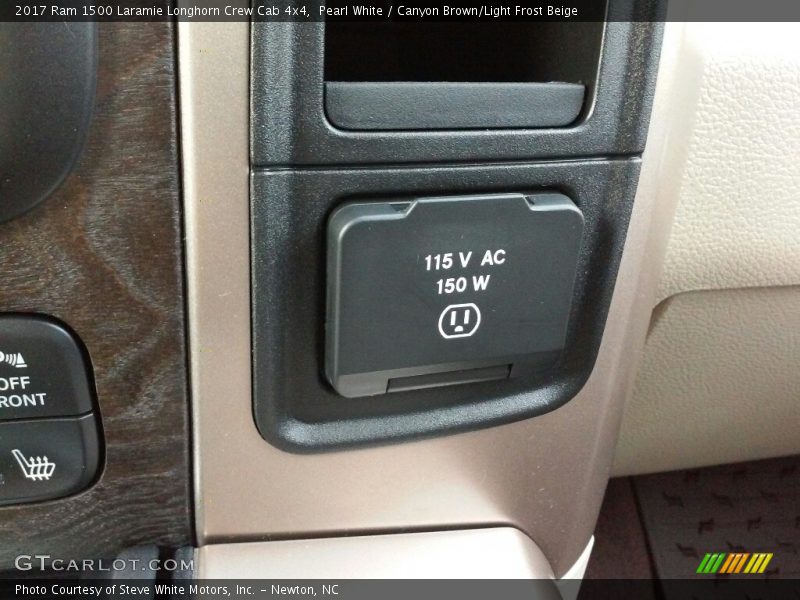 Pearl White / Canyon Brown/Light Frost Beige 2017 Ram 1500 Laramie Longhorn Crew Cab 4x4
