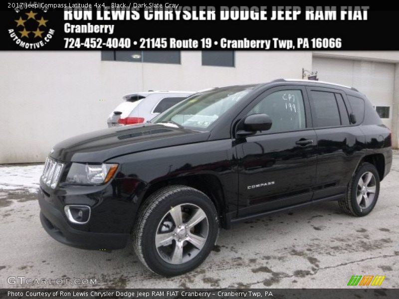Black / Dark Slate Gray 2017 Jeep Compass Latitude 4x4