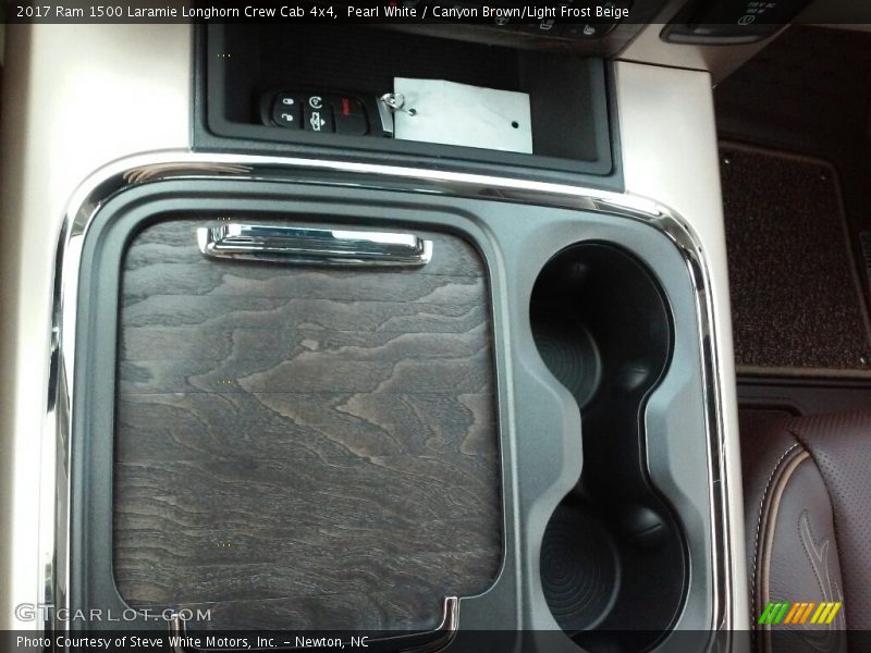 Pearl White / Canyon Brown/Light Frost Beige 2017 Ram 1500 Laramie Longhorn Crew Cab 4x4