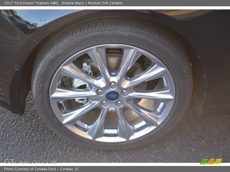 Shadow Black / Medium Soft Ceramic 2017 Ford Fusion Titanium AWD