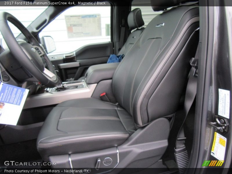 Front Seat of 2017 F150 Platinum SuperCrew 4x4