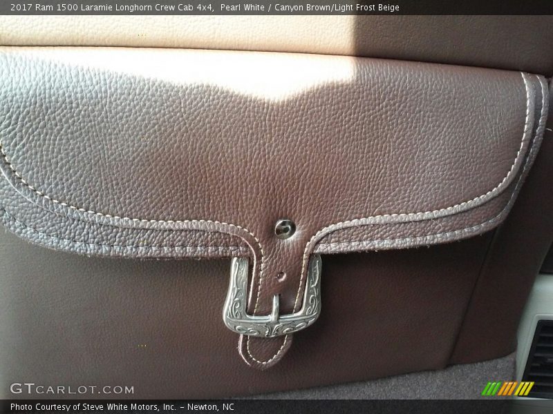 Pearl White / Canyon Brown/Light Frost Beige 2017 Ram 1500 Laramie Longhorn Crew Cab 4x4