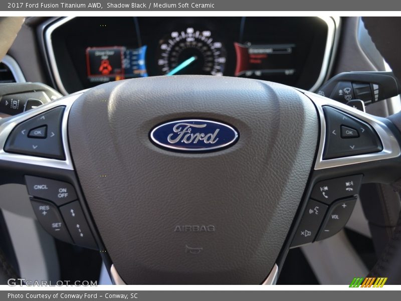 Shadow Black / Medium Soft Ceramic 2017 Ford Fusion Titanium AWD