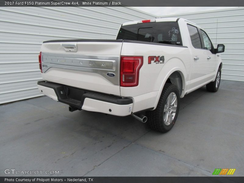 White Platinum / Black 2017 Ford F150 Platinum SuperCrew 4x4