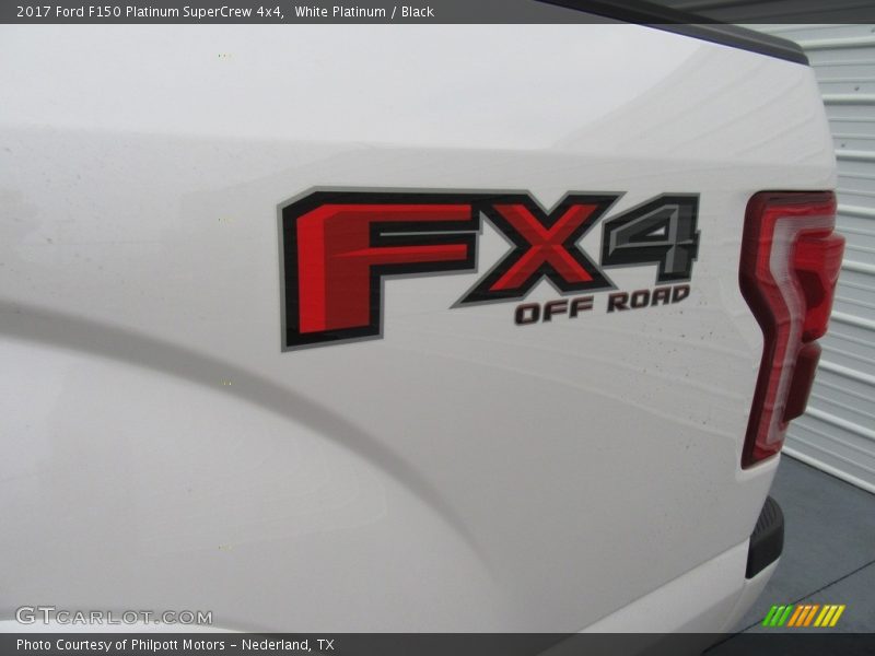 White Platinum / Black 2017 Ford F150 Platinum SuperCrew 4x4