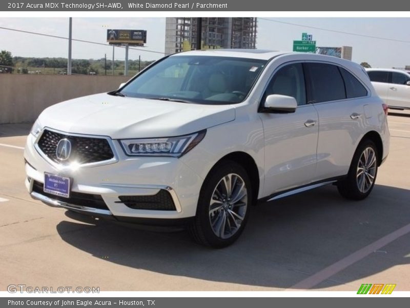 White Diamond Pearl / Parchment 2017 Acura MDX Technology SH-AWD