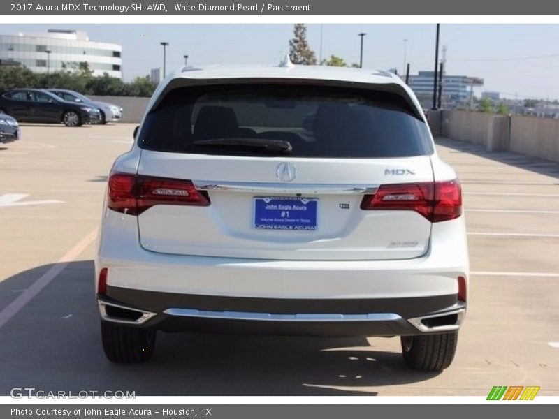 White Diamond Pearl / Parchment 2017 Acura MDX Technology SH-AWD