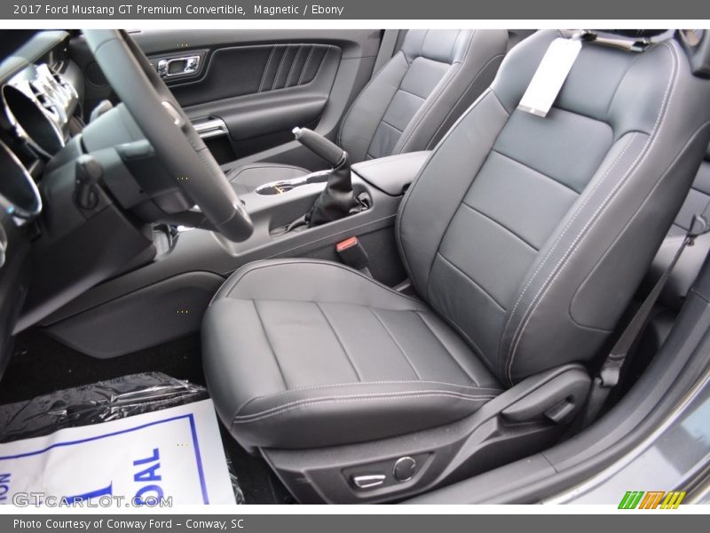 Front Seat of 2017 Mustang GT Premium Convertible