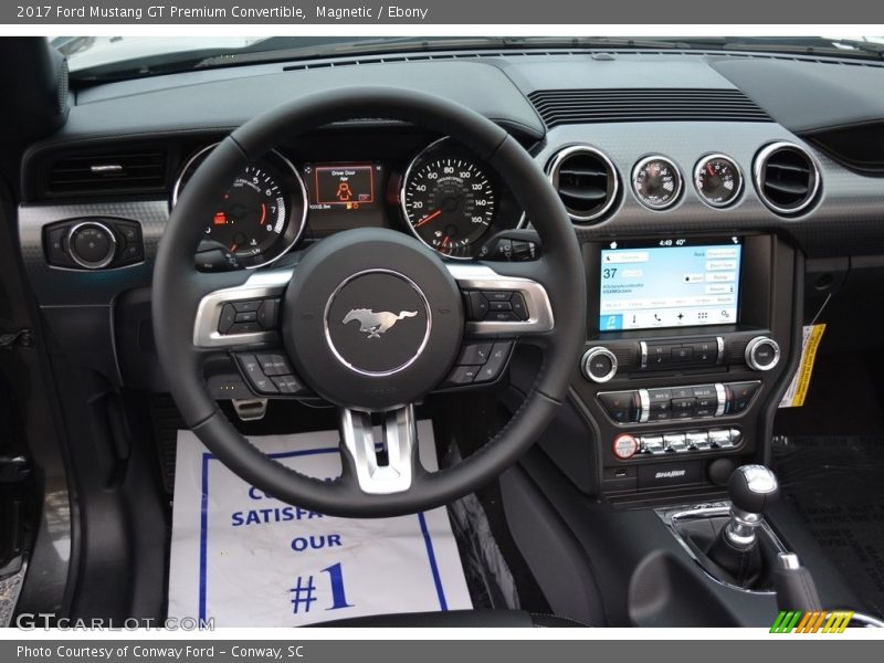 Dashboard of 2017 Mustang GT Premium Convertible