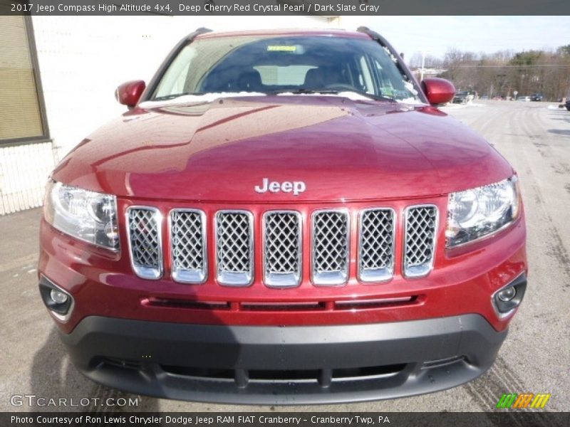 Deep Cherry Red Crystal Pearl / Dark Slate Gray 2017 Jeep Compass High Altitude 4x4