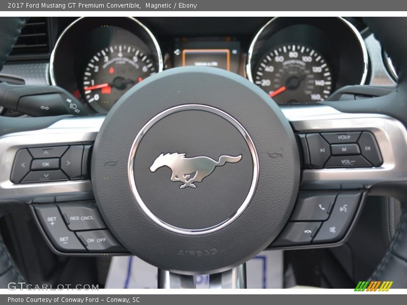 Magnetic / Ebony 2017 Ford Mustang GT Premium Convertible
