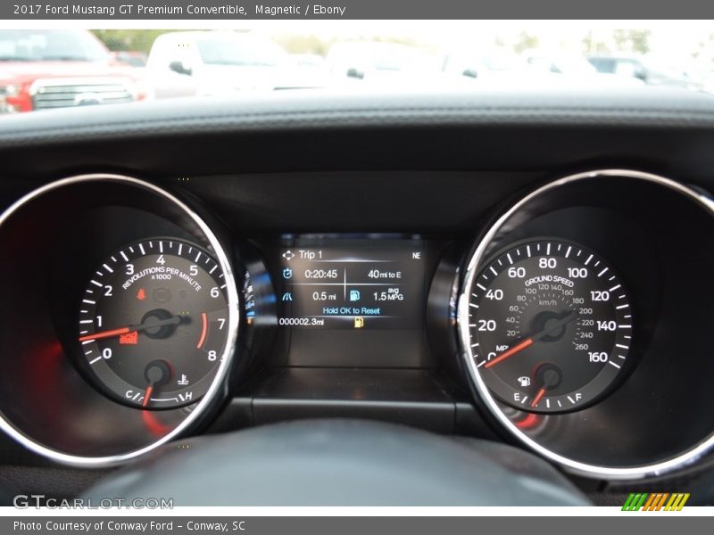 Magnetic / Ebony 2017 Ford Mustang GT Premium Convertible