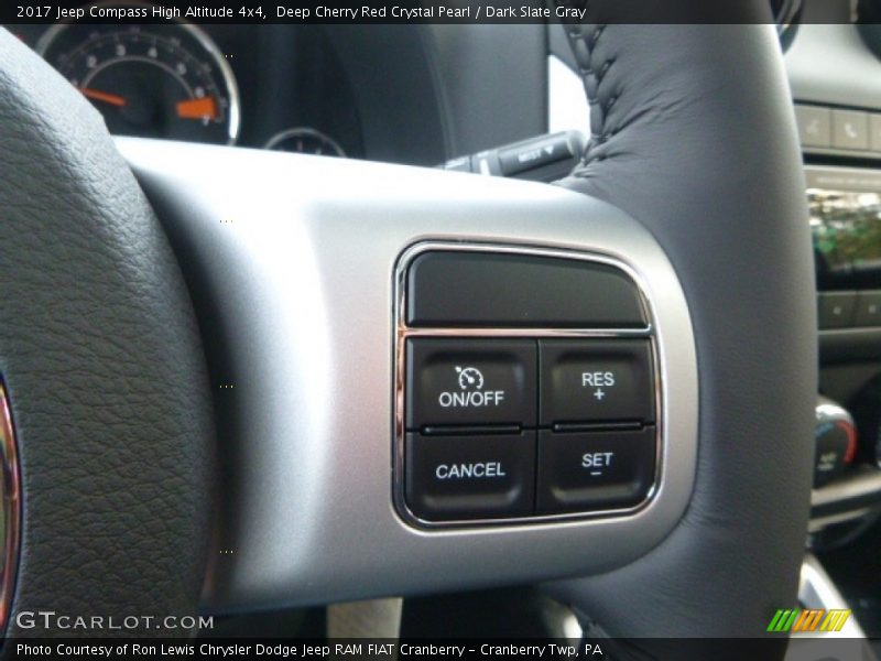 Deep Cherry Red Crystal Pearl / Dark Slate Gray 2017 Jeep Compass High Altitude 4x4