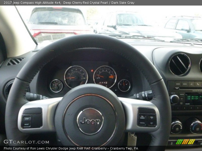 Deep Cherry Red Crystal Pearl / Dark Slate Gray 2017 Jeep Compass High Altitude 4x4