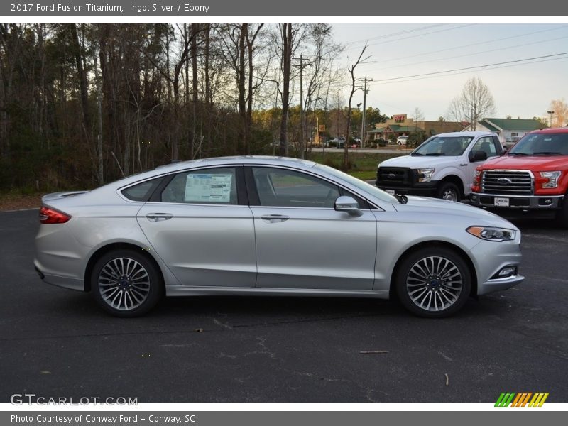 Ingot Silver / Ebony 2017 Ford Fusion Titanium
