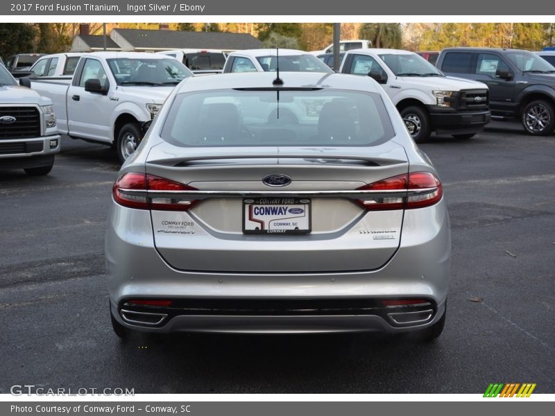 Ingot Silver / Ebony 2017 Ford Fusion Titanium