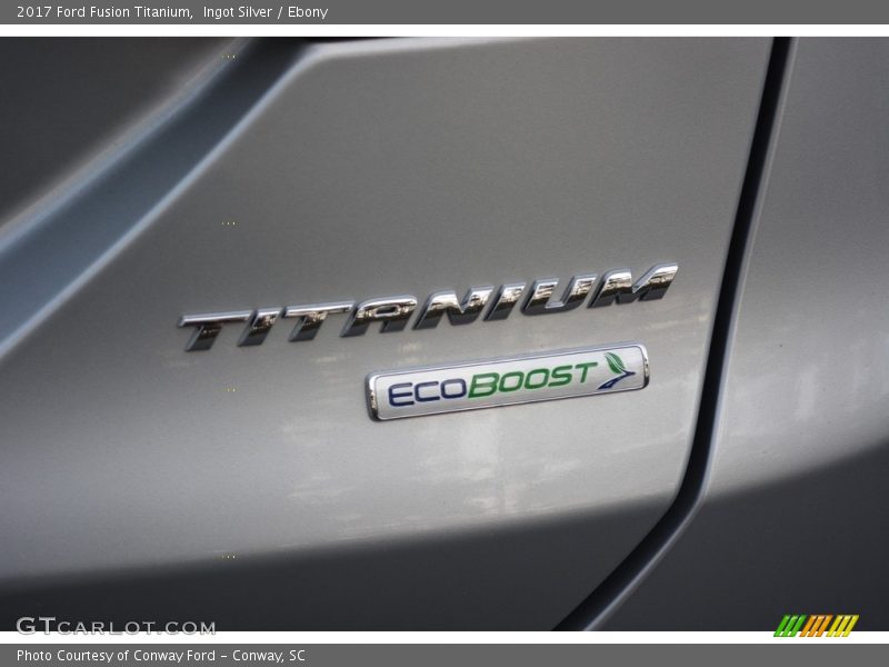 Ingot Silver / Ebony 2017 Ford Fusion Titanium