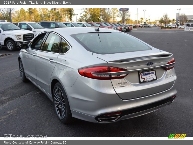 Ingot Silver / Ebony 2017 Ford Fusion Titanium