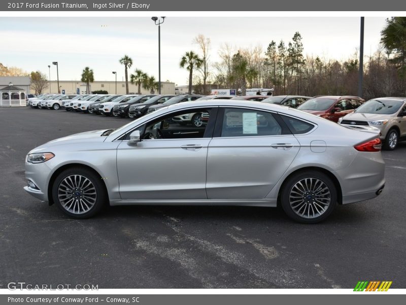 Ingot Silver / Ebony 2017 Ford Fusion Titanium