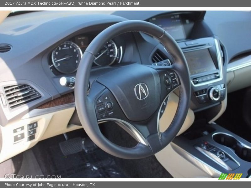 White Diamond Pearl / Parchment 2017 Acura MDX Technology SH-AWD