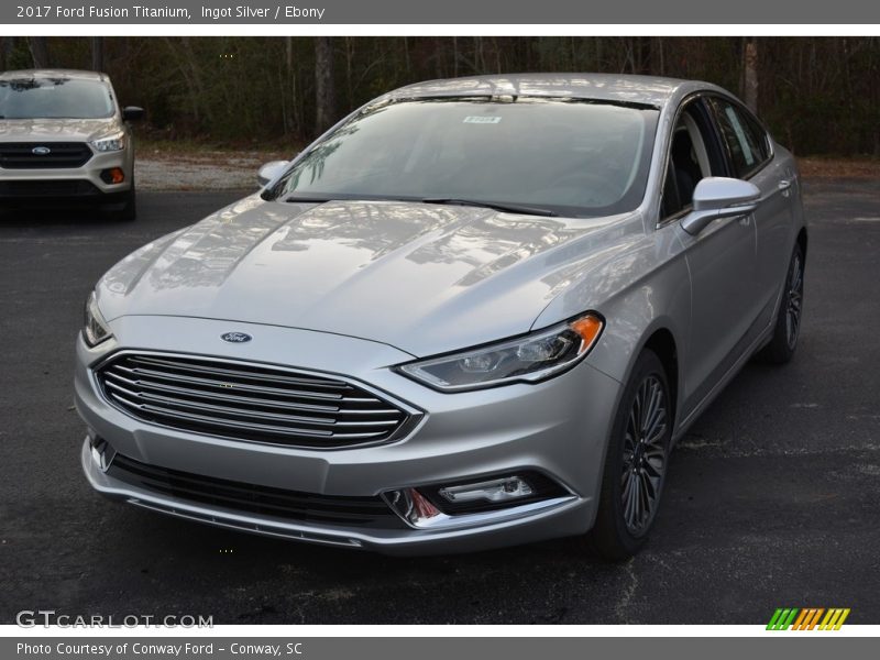 Ingot Silver / Ebony 2017 Ford Fusion Titanium