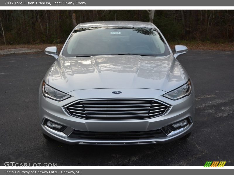 Ingot Silver / Ebony 2017 Ford Fusion Titanium