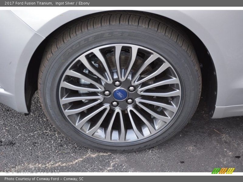 Ingot Silver / Ebony 2017 Ford Fusion Titanium