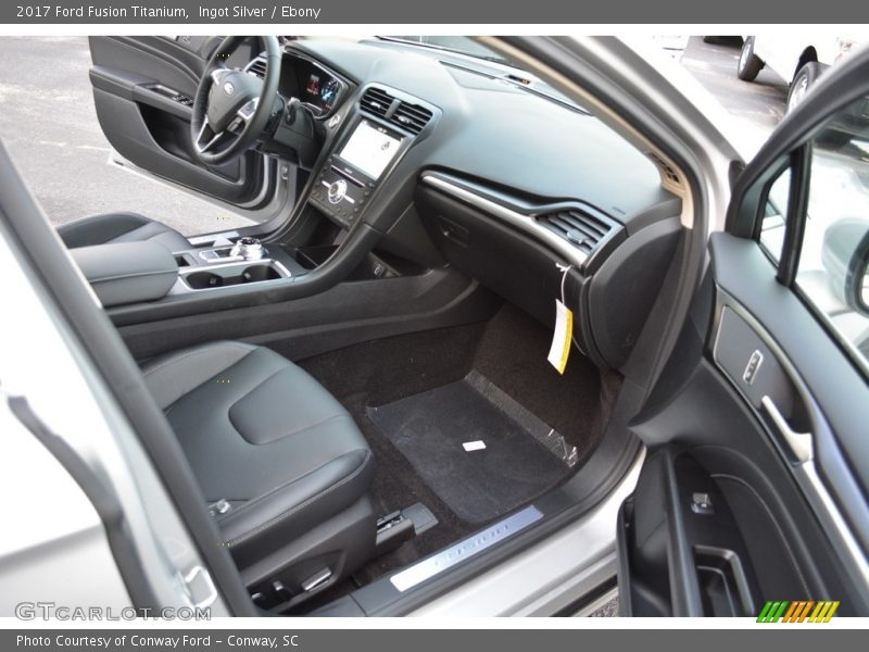 Ingot Silver / Ebony 2017 Ford Fusion Titanium