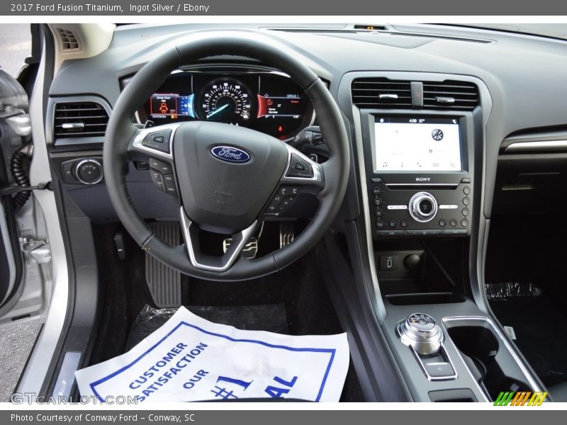 Ingot Silver / Ebony 2017 Ford Fusion Titanium