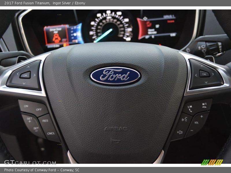 Ingot Silver / Ebony 2017 Ford Fusion Titanium