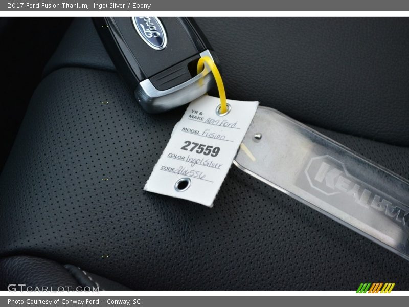 Ingot Silver / Ebony 2017 Ford Fusion Titanium