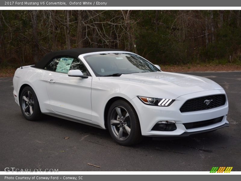 Front 3/4 View of 2017 Mustang V6 Convertible