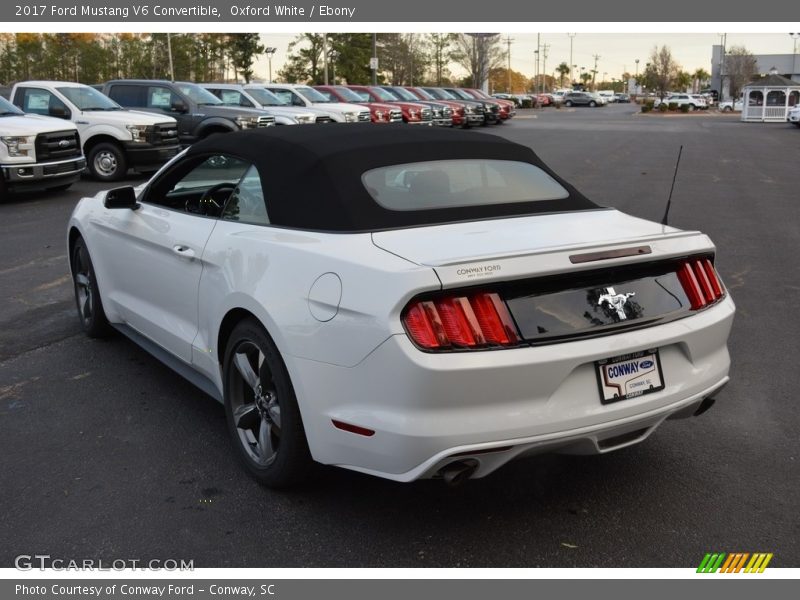 Oxford White / Ebony 2017 Ford Mustang V6 Convertible