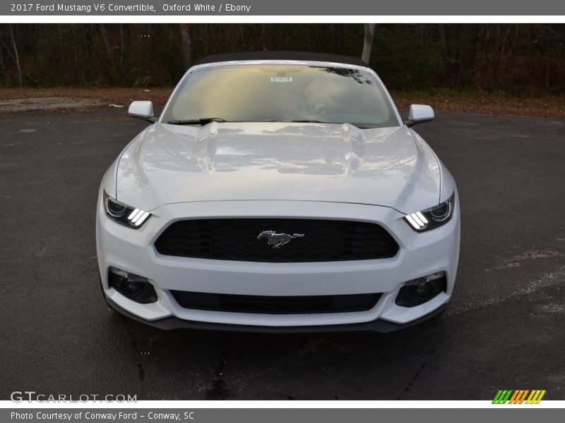 Oxford White / Ebony 2017 Ford Mustang V6 Convertible