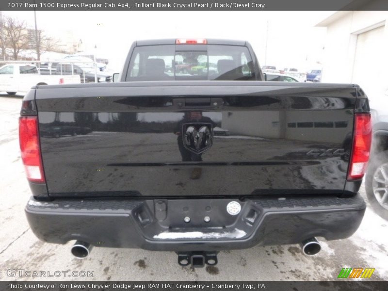 Brilliant Black Crystal Pearl / Black/Diesel Gray 2017 Ram 1500 Express Regular Cab 4x4