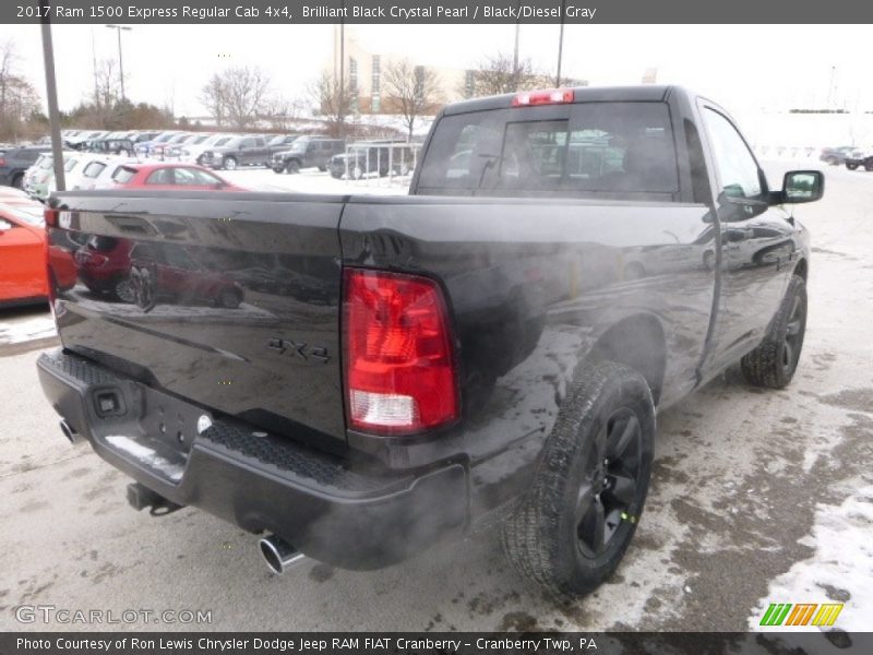 Brilliant Black Crystal Pearl / Black/Diesel Gray 2017 Ram 1500 Express Regular Cab 4x4