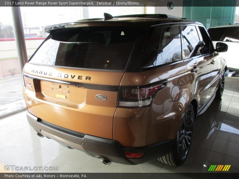 Zanzibar / Ebony/Ebony 2017 Land Rover Range Rover Sport Supercharged