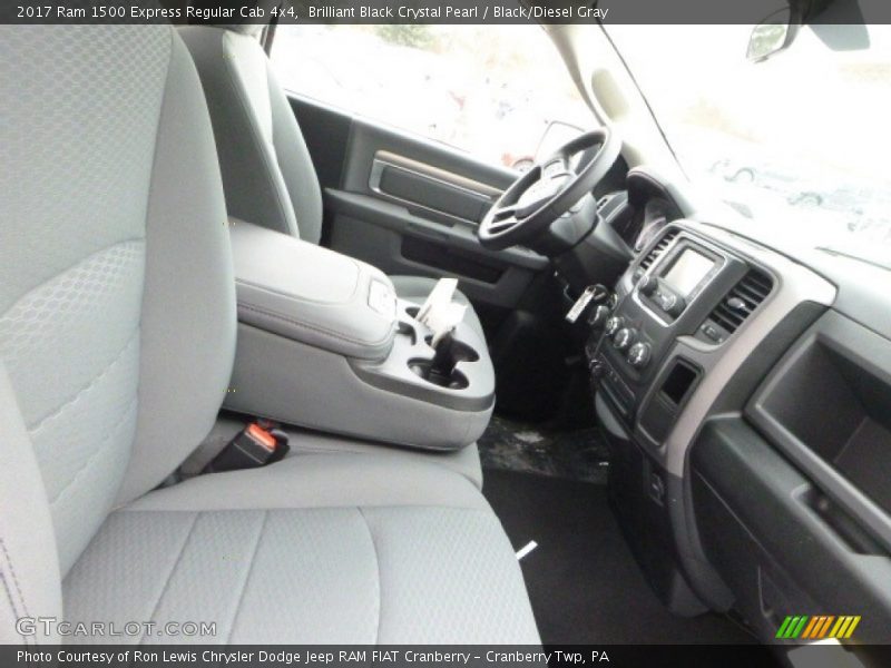 Brilliant Black Crystal Pearl / Black/Diesel Gray 2017 Ram 1500 Express Regular Cab 4x4