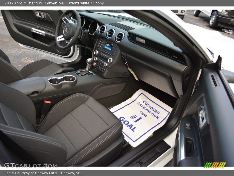 Oxford White / Ebony 2017 Ford Mustang V6 Convertible