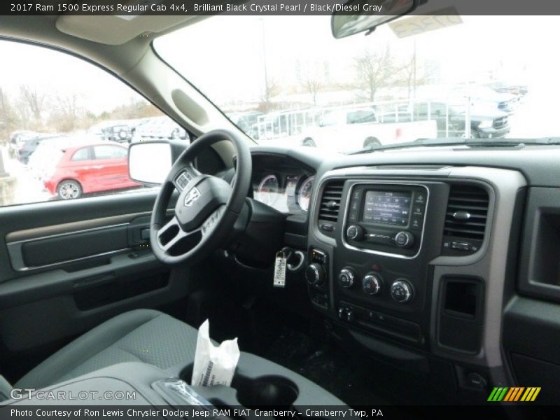 Brilliant Black Crystal Pearl / Black/Diesel Gray 2017 Ram 1500 Express Regular Cab 4x4
