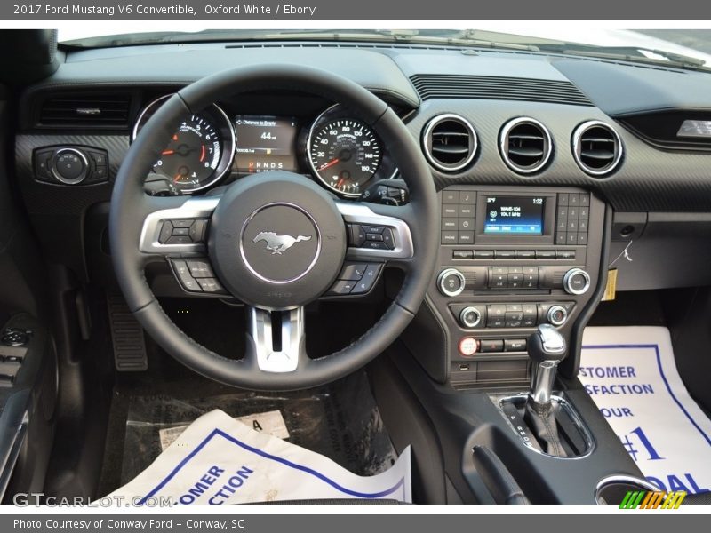 Dashboard of 2017 Mustang V6 Convertible