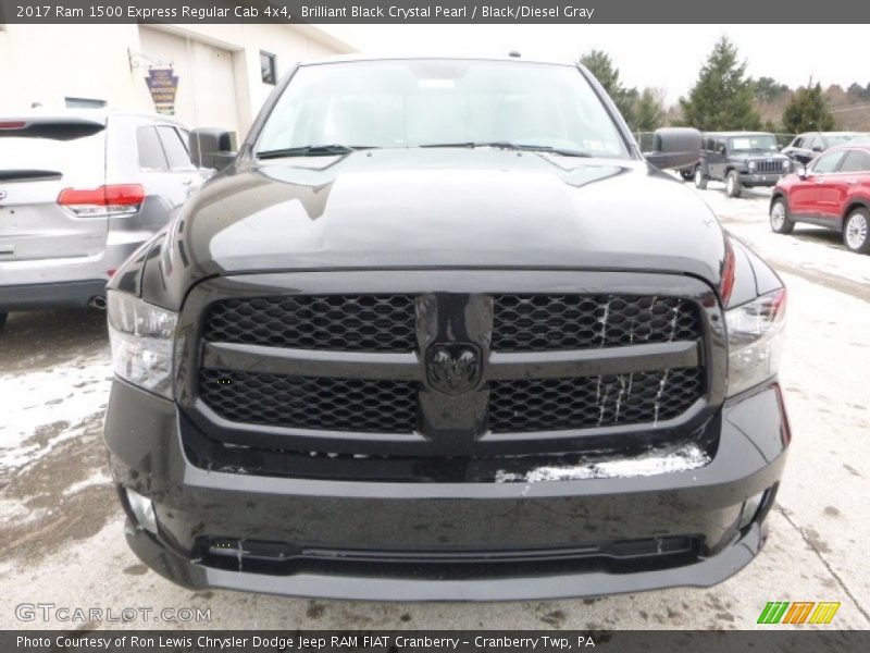 Brilliant Black Crystal Pearl / Black/Diesel Gray 2017 Ram 1500 Express Regular Cab 4x4