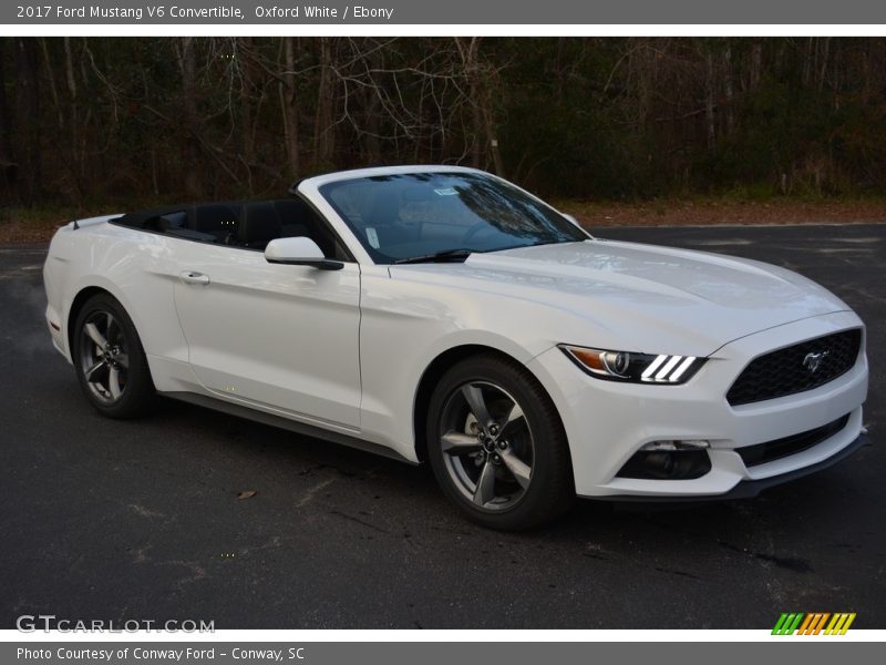 Oxford White / Ebony 2017 Ford Mustang V6 Convertible