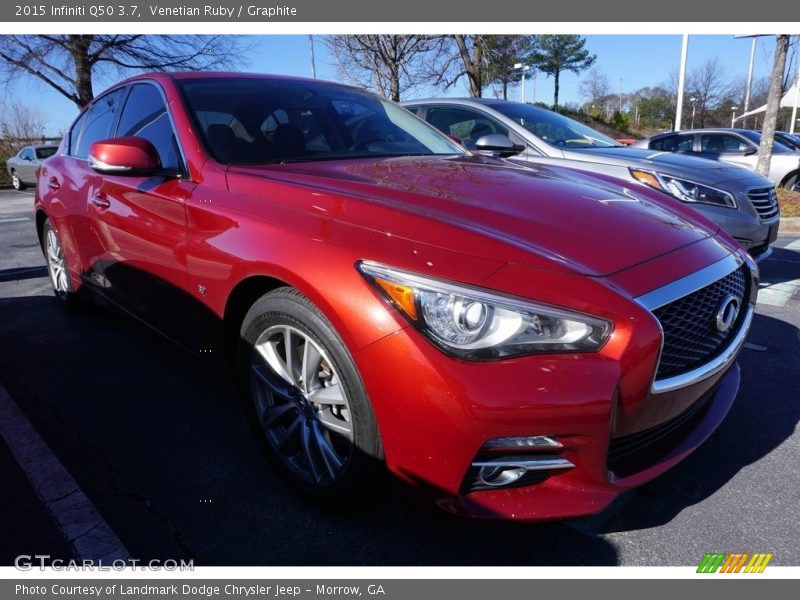 Venetian Ruby / Graphite 2015 Infiniti Q50 3.7
