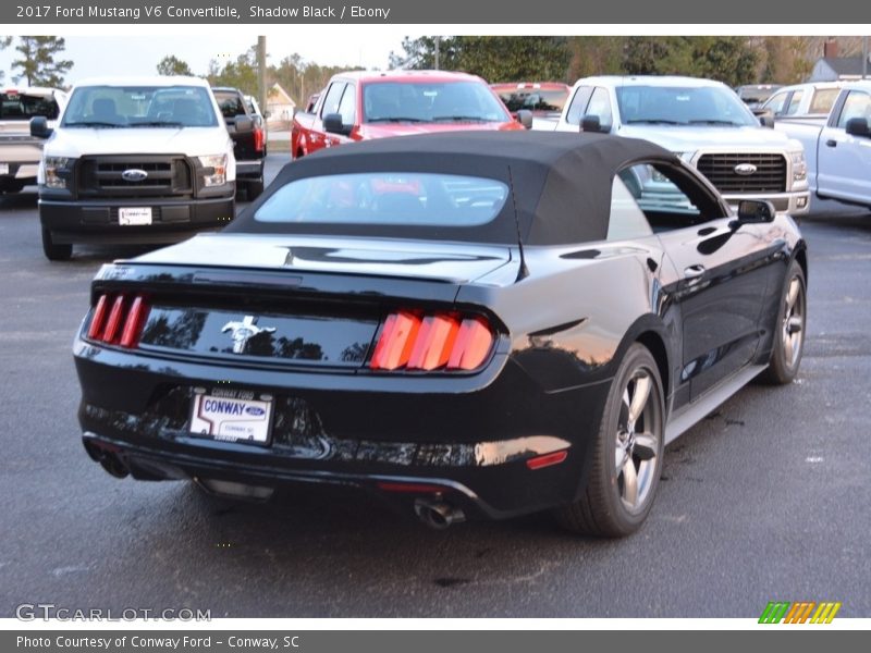 Shadow Black / Ebony 2017 Ford Mustang V6 Convertible