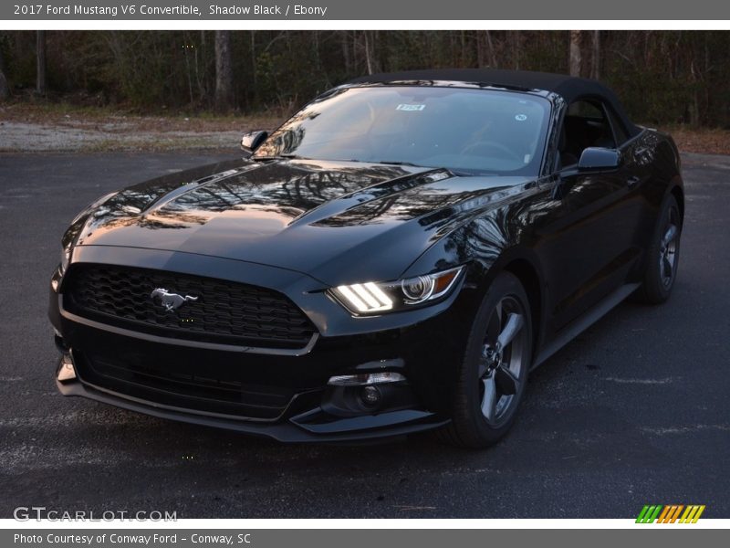 Shadow Black / Ebony 2017 Ford Mustang V6 Convertible