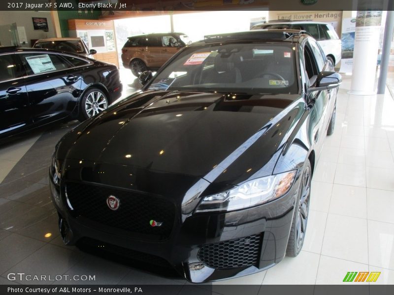 Ebony Black / Jet 2017 Jaguar XF S AWD