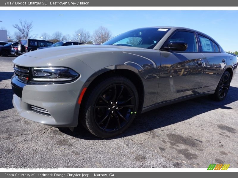 Destroyer Grey / Black 2017 Dodge Charger SE