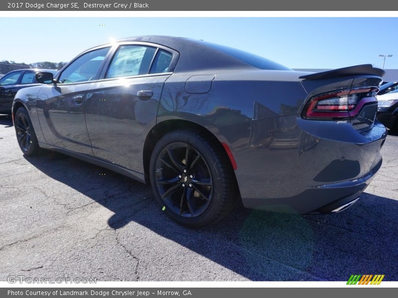 Destroyer Grey / Black 2017 Dodge Charger SE