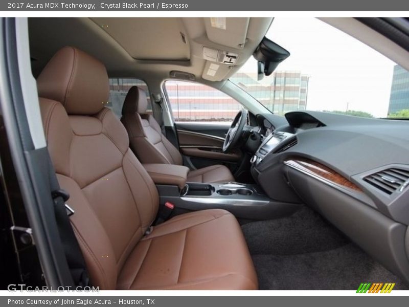 Crystal Black Pearl / Espresso 2017 Acura MDX Technology